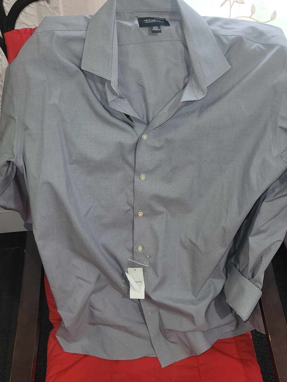 Kenneth Cole Men's Light Gray Dress Shirt